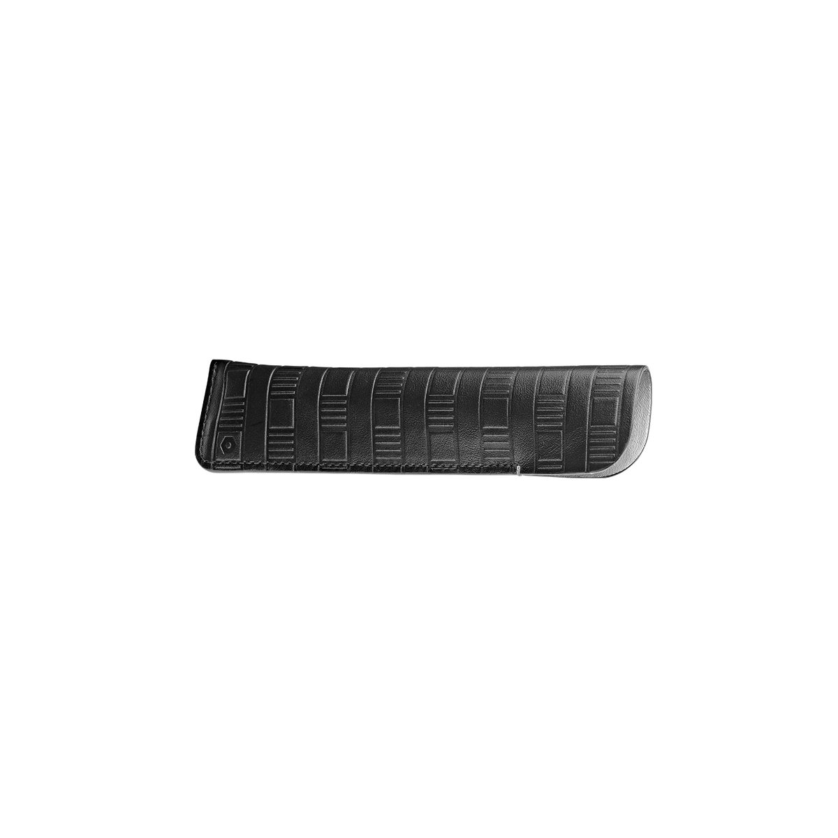 Set Penna a Sfera Ecridor™ Damier Grigio Argento & Astuccio in Pelle Nera