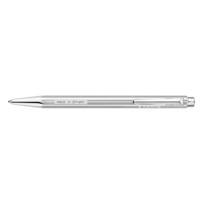 Set Ballpoint Pen Ecridor™ Paul Smith Grey Silver & Black Leather Case