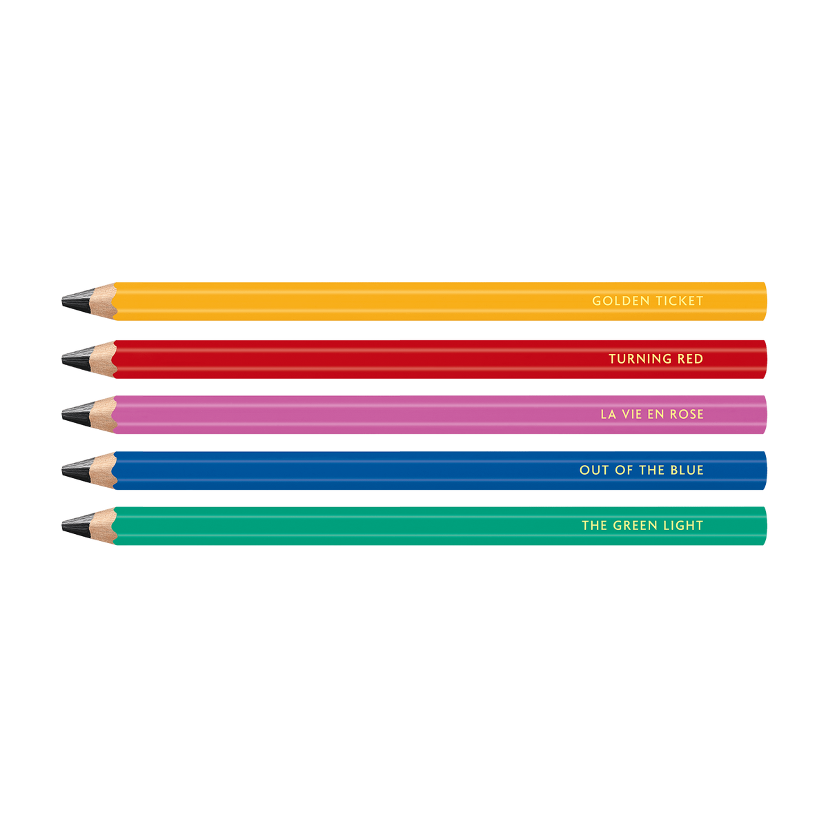 Set di 5 matite MAXI in grafite HB COLOUR TREASURE – Edizione limitata