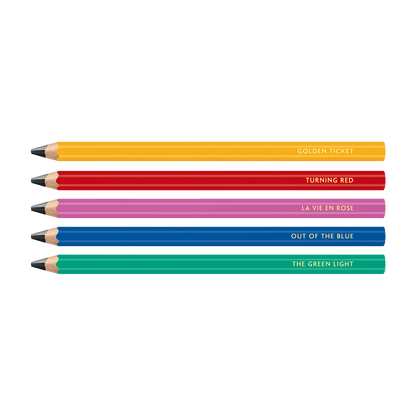 Set di 5 matite MAXI in grafite HB COLOUR TREASURE – Edizione limitata