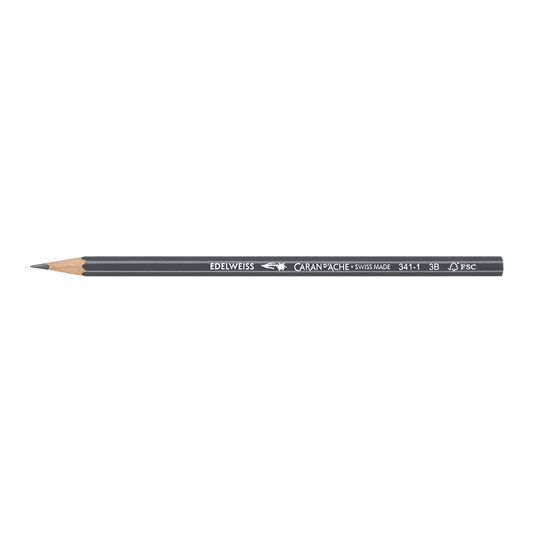 Set pack containing 4 EDELWEISS 3B graphite pencils