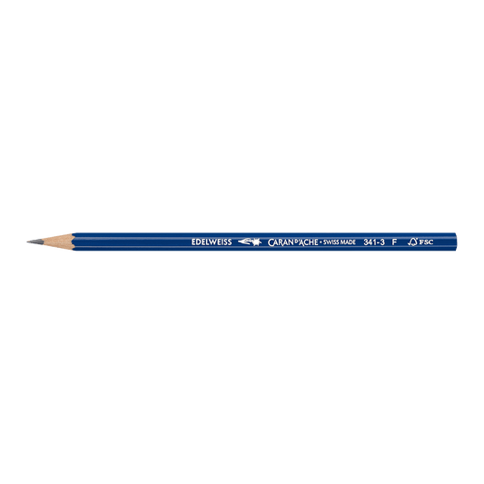 Set pack containing 4 EDELWEISS F graphite pencils