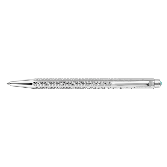 Set ECRIDOR™ GERMANIER Stylo Bille Platiné et Étui en Cuir – Édition Spéciale