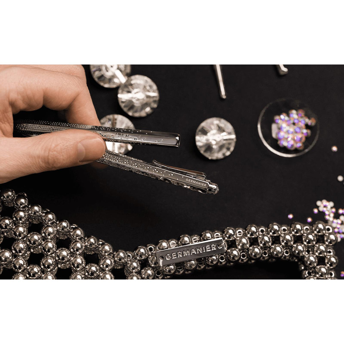 Set ECRIDOR™ GERMANIER Penna a Sfera Platinata e Astuccio in Cuoio – Edizione Speciale