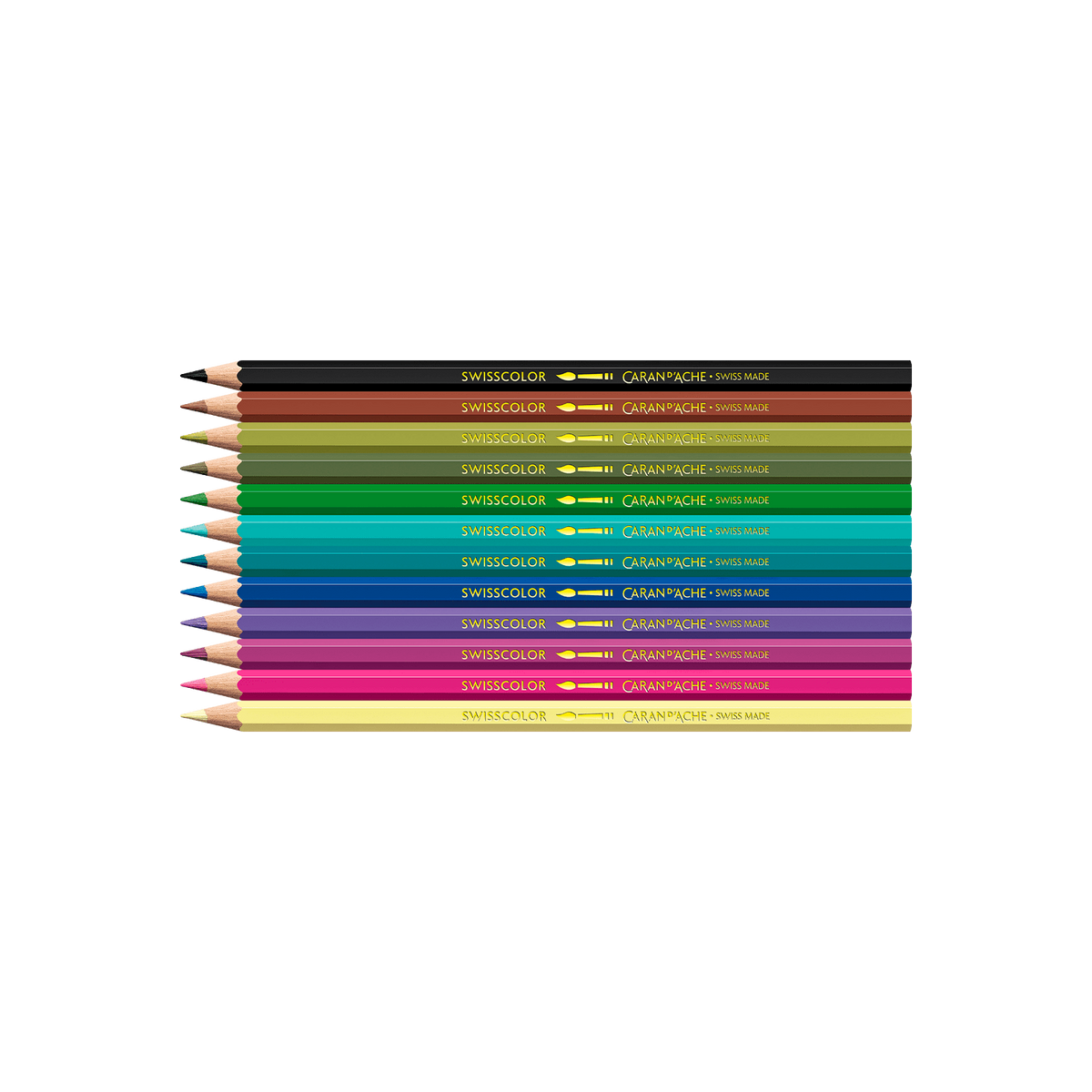 Kawaii-Set 12 Farbstifte Swisscolor Aquarell Funny Monsters