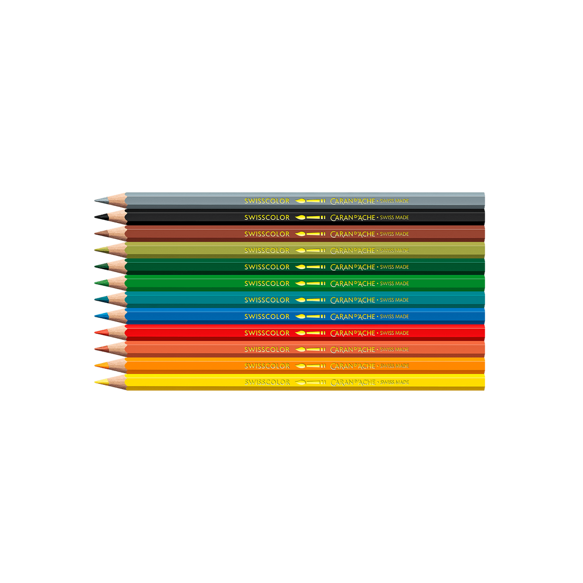 Kawaii-Set 12 Farbstifte Swisscolor Aquarell Swiss Mountain