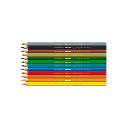 Kawaii-Set 12 Farbstifte Swisscolor Aquarell Swiss Mountain