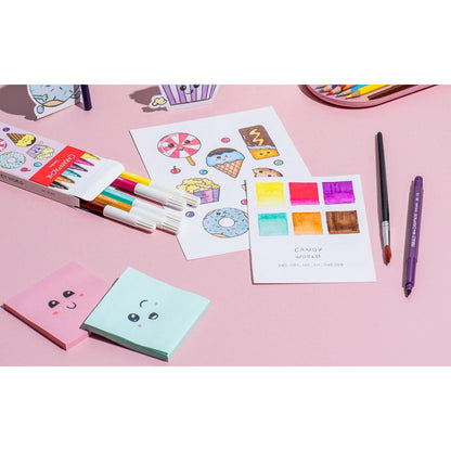 Kawaii-Set 6 Fasermaler Fibralo™ Candy World