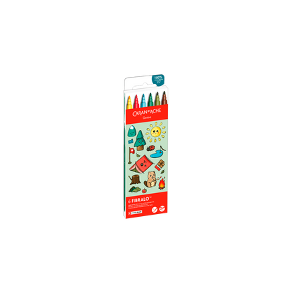 Kawaii-Set 6 Fasermaler Fibralo™ Swiss Mountain