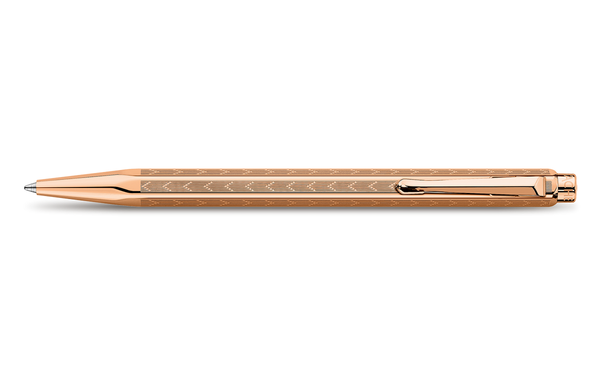 Rose-Gilded ECRIDOR™ CHEVRON Ballpoint Pen