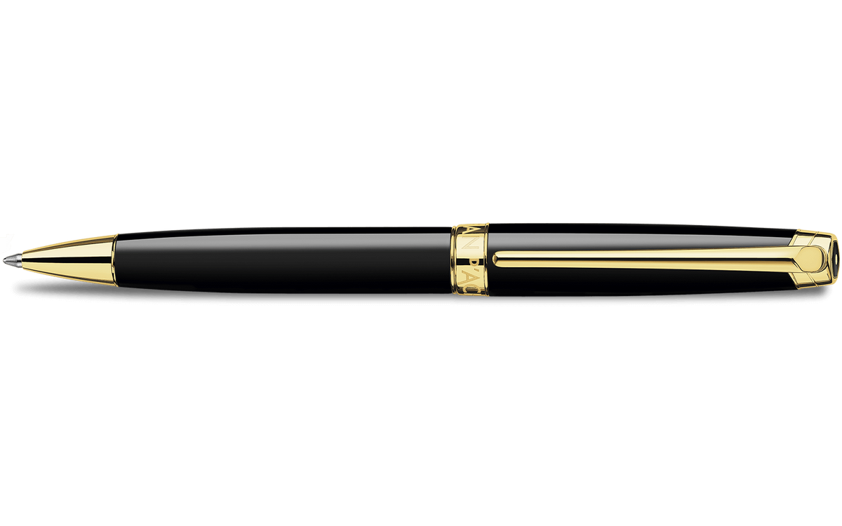 Kugelschreiber LÉMAN™ EBONY SCHWARZ goldplattiert