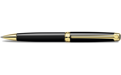 Kugelschreiber LÉMAN™ EBONY SCHWARZ goldplattiert