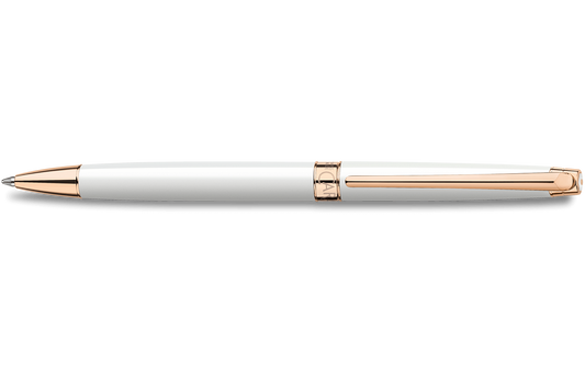 Stylo Bille LÉMAN™ SLIM Blanc Or Rose