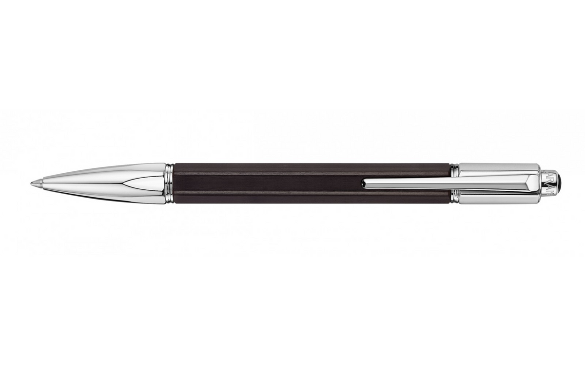 Silver-Plated and Rhodium-Coated VARIUS™ EBONY Ballpoint Pen