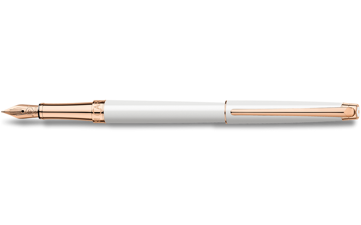 Stylo Plume LÉMAN™ SLIM Blanc Or Rose