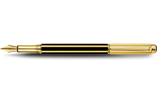 Stylo Plume VARIUS CHINA BLACK Plaqué Or