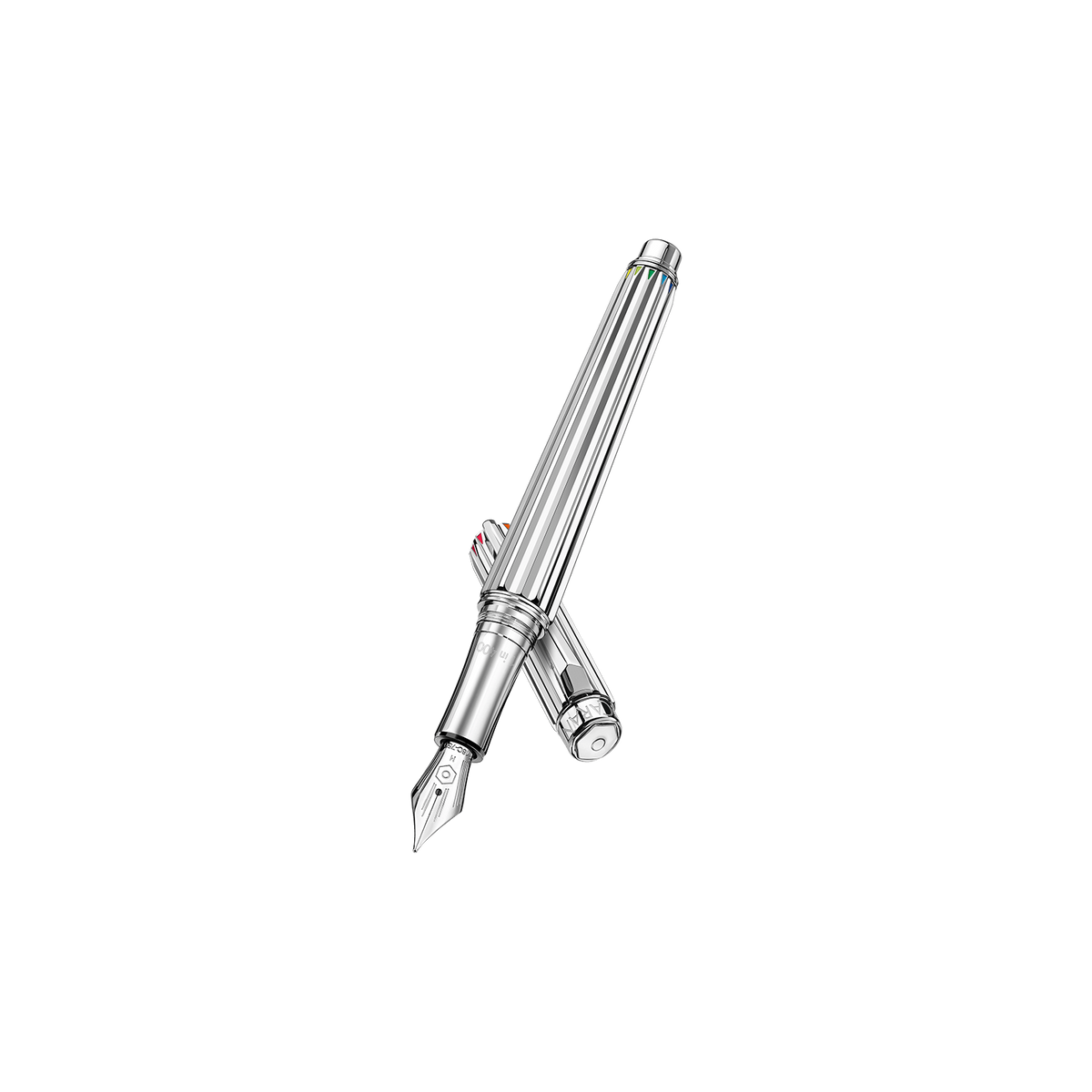 Silver-Plated and Rhodium-Coated VARIUS™ RAINBOW Fountain Pen limitierte Edition