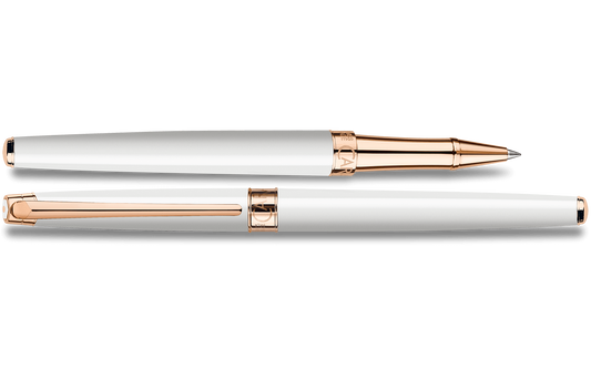 White Rose Gold LÉMAN™ SLIM Roller Pen