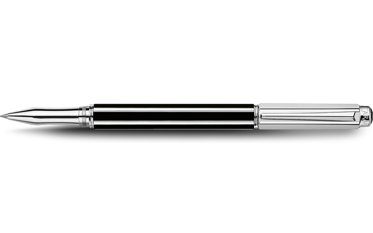 Silver-Plated, Rhodium-Coated VARIUS™ CHINA BLACK Roller Pen