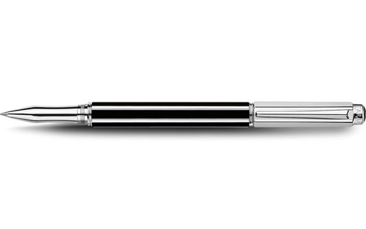 Silver-Plated, Rhodium-Coated VARIUS™ CHINA BLACK Roller Pen