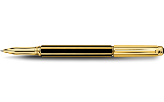 Gold-Plated VARIUS CHINA BLACK Roller Pen