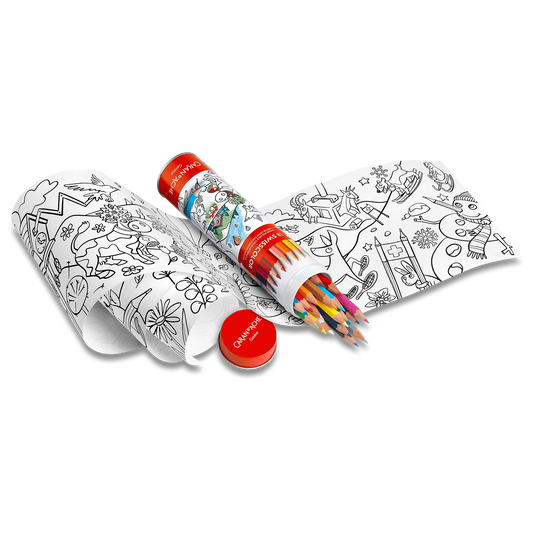 Metal tube 18 Swisscolor water-soluble Colour pencils + poster of Swiss Animals